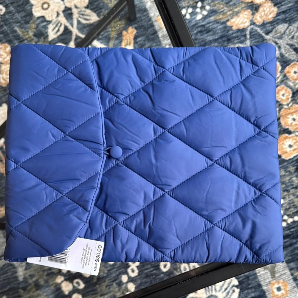 Vera Bradley Blue Quilted Laptop Sleeve